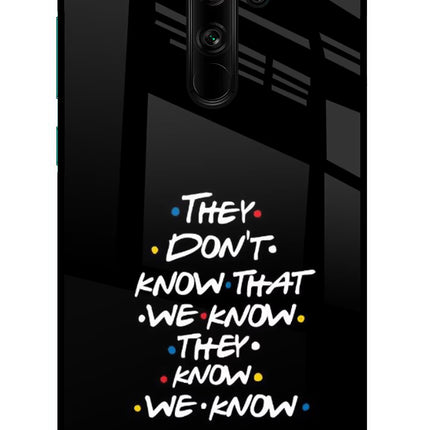 FRIENDS Dialogue Redmi Note 8 Pro Glass Case Back Cover by Casekaro