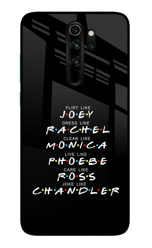 FRIENDS Character Redmi Note 8 Pro Glass Case