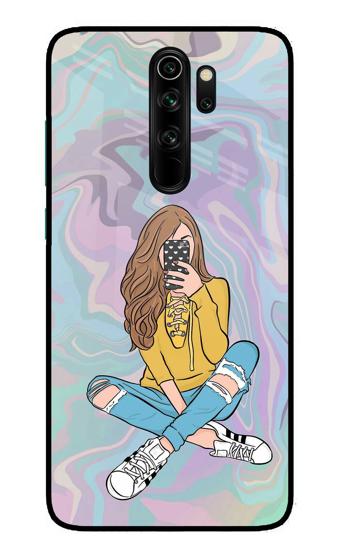 Selfie Girl Redmi Note 8 Pro Back Cover