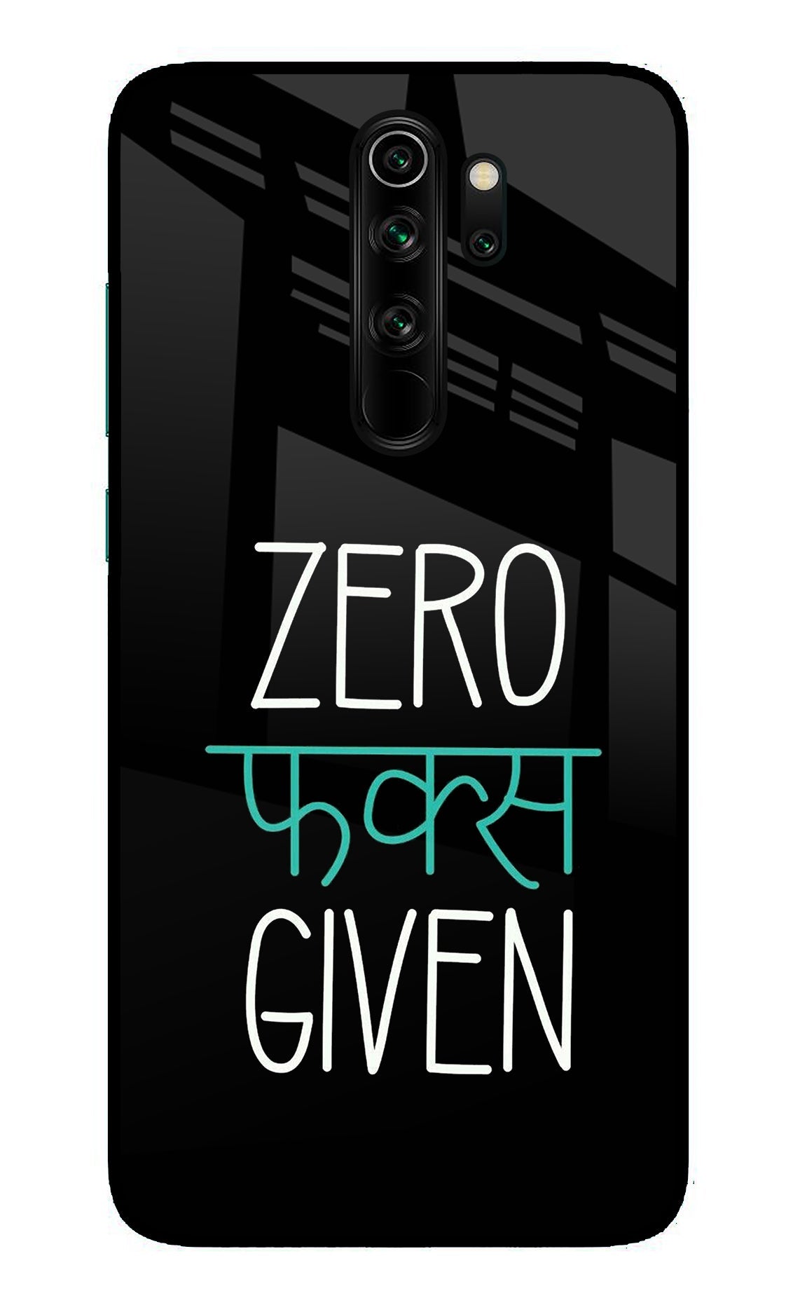 Zero Fucks Given Redmi Note 8 Pro Glass Case