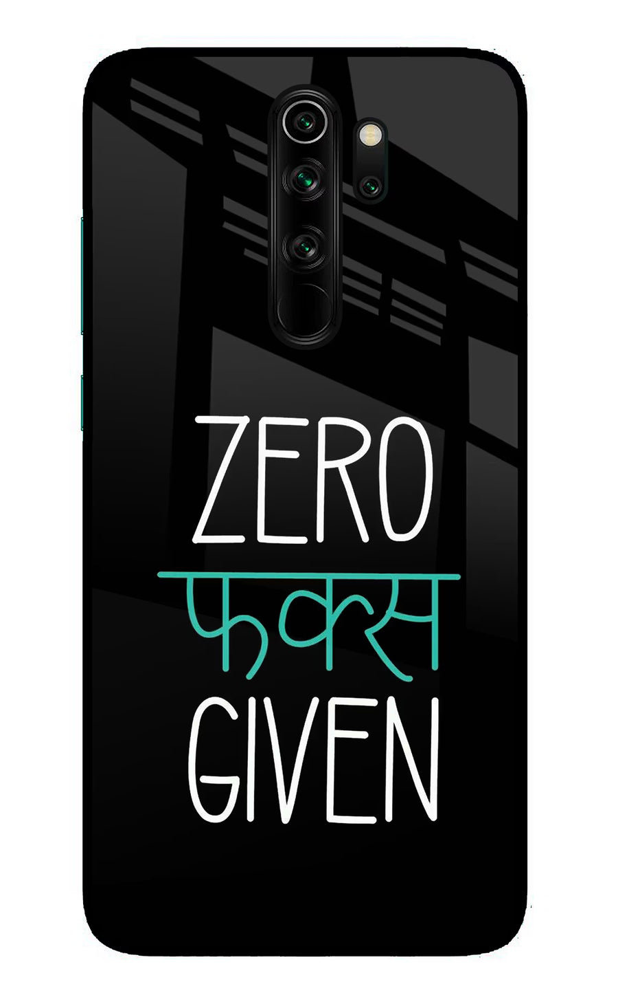Zero Fucks Given Redmi Note 8 Pro Back Cover, Glass case