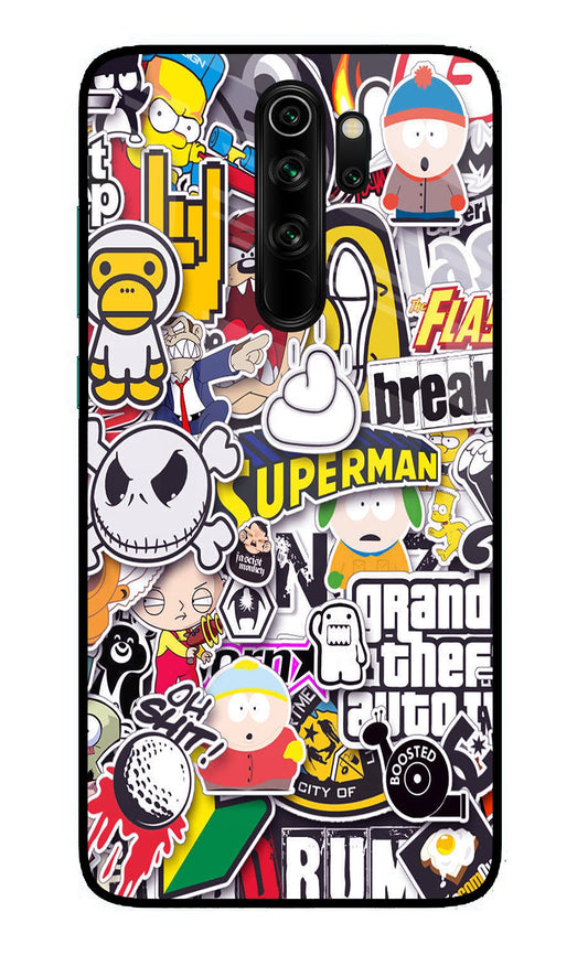 Sticker Bomb Redmi Note 8 Pro Glass Case