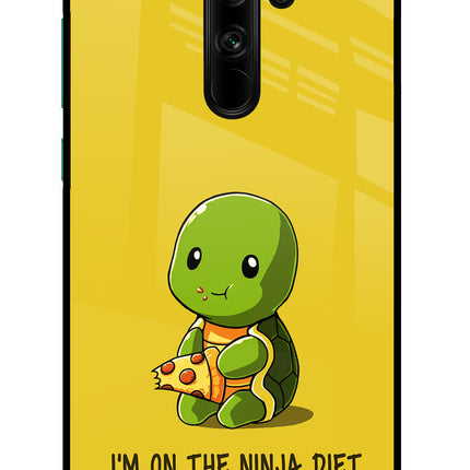 I'm on Ninja Diet Redmi Note 8 Pro Glass Case Back Cover by Casekaro