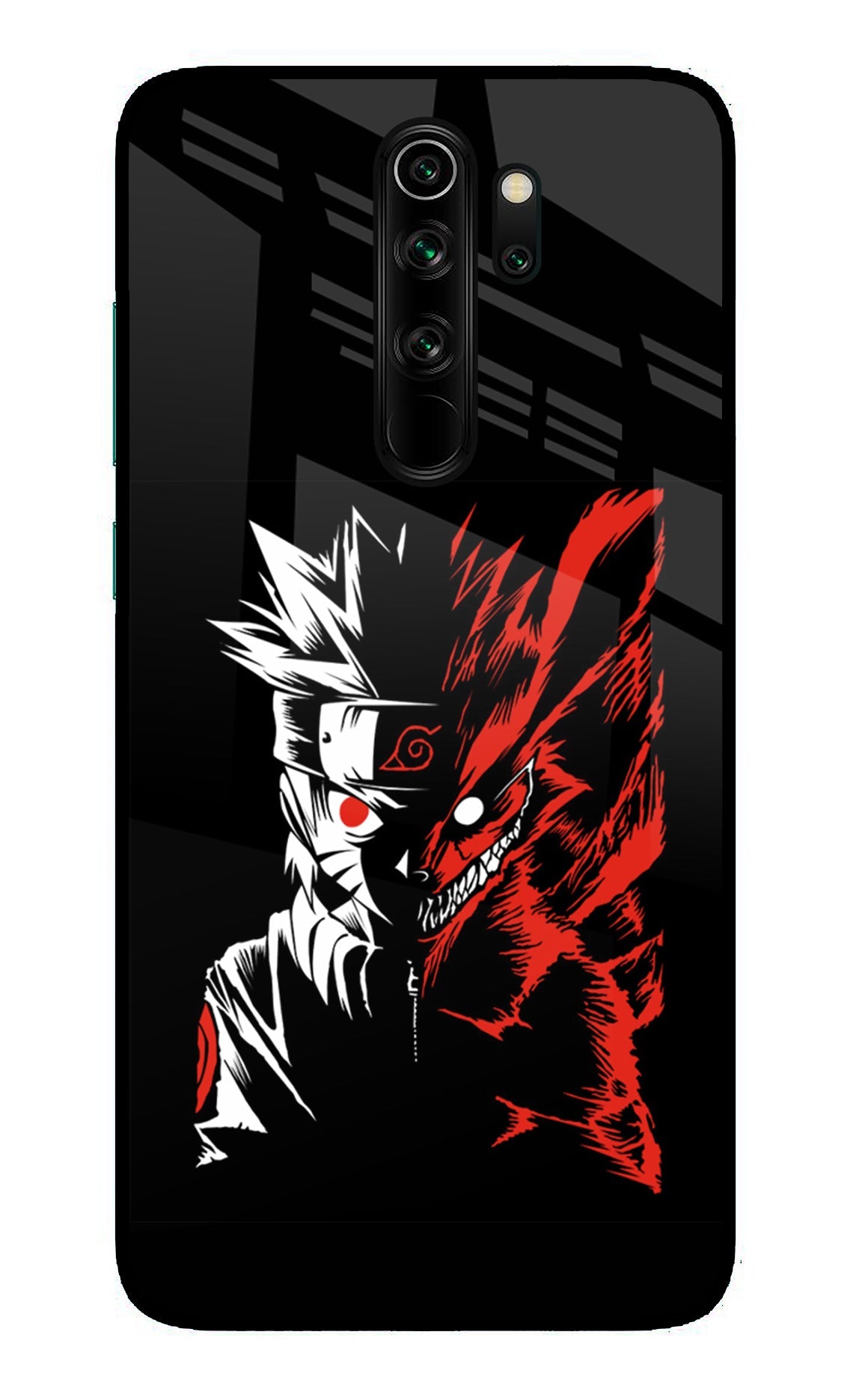 Naruto Two Face Redmi Note 8 Pro Glass Case