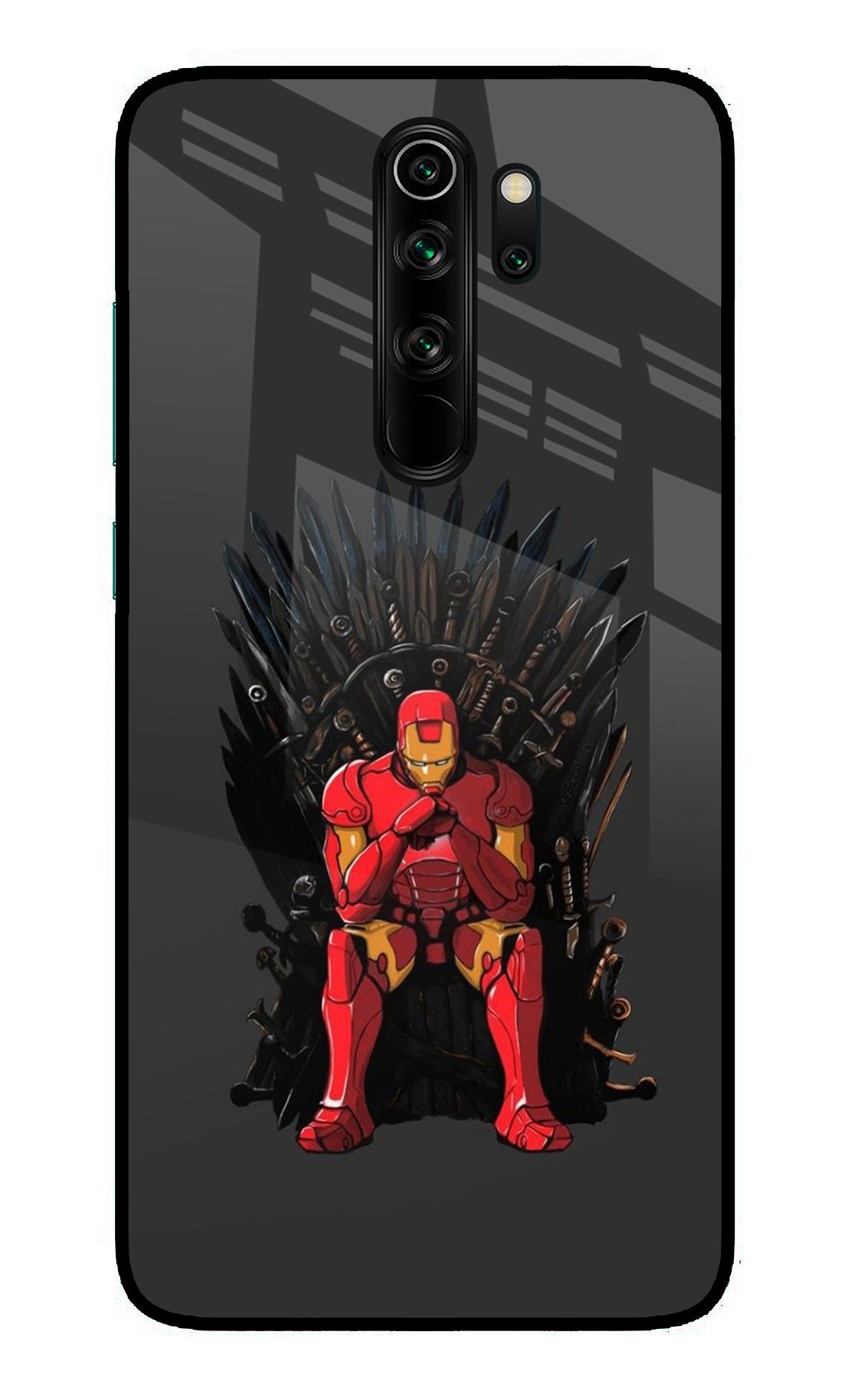 Ironman Throne Redmi Note 8 Pro Glass Case