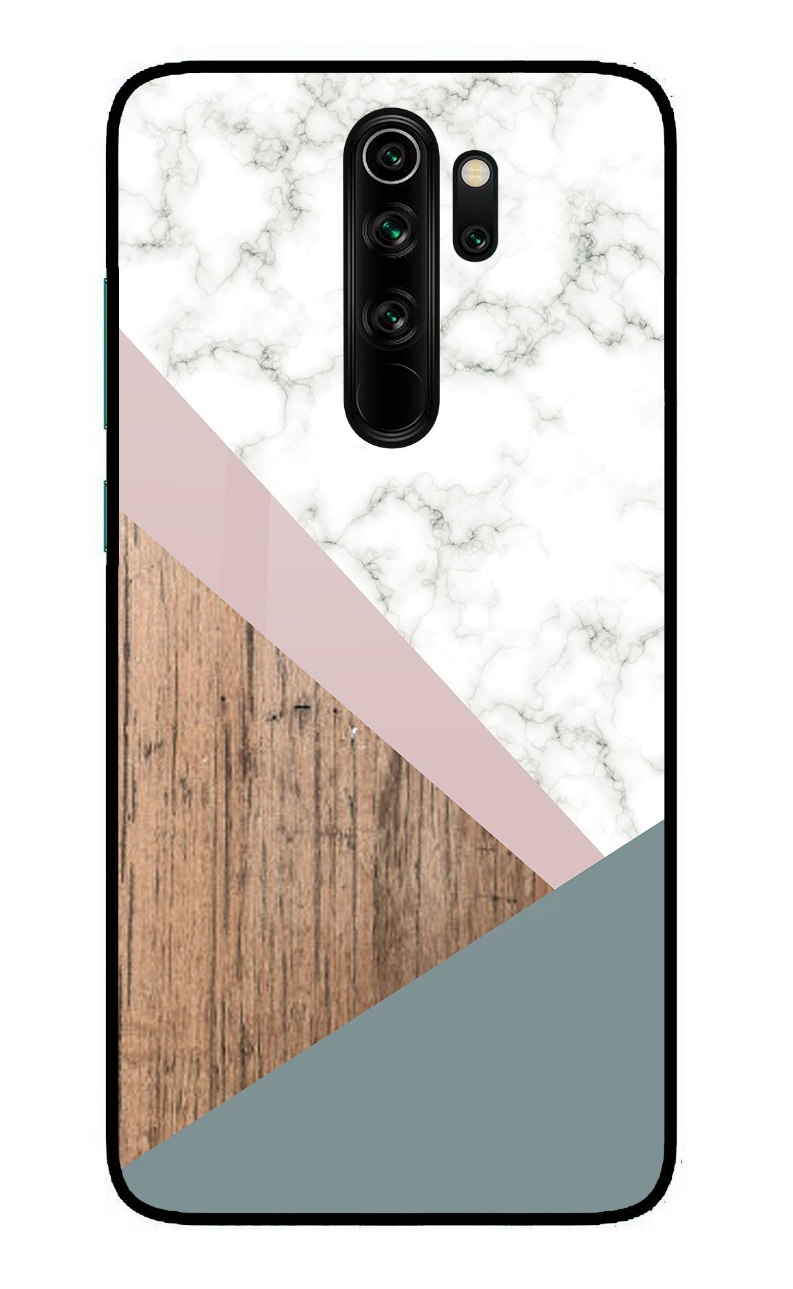 Marble wood Abstract Redmi Note 8 Pro Glass Case