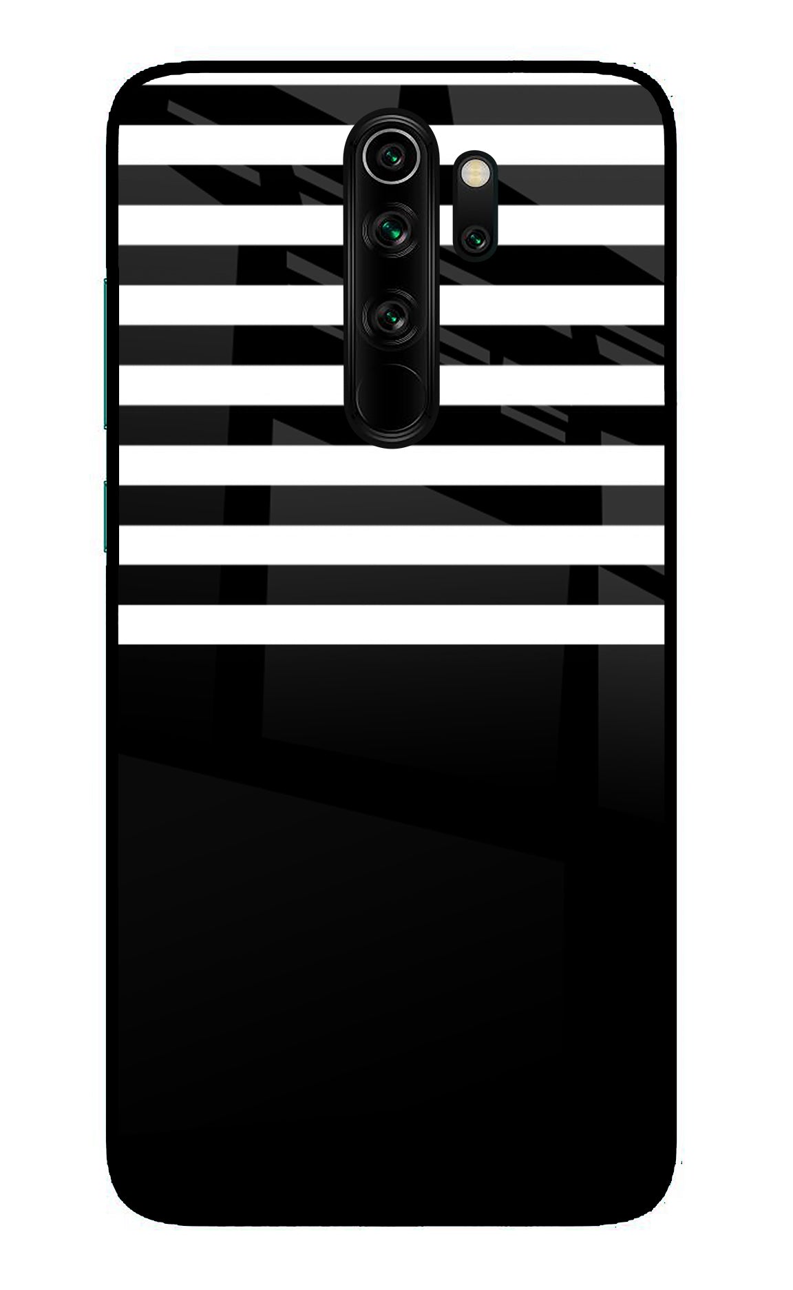 Black and White Print Redmi Note 8 Pro Glass Case