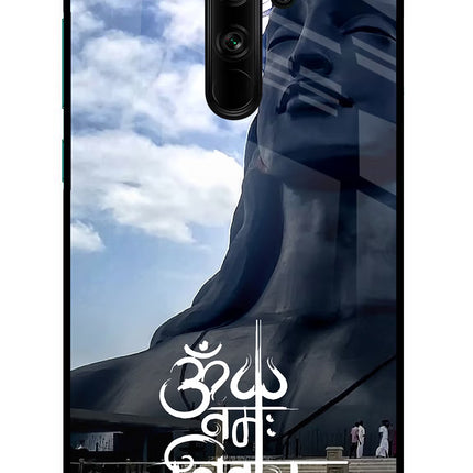 Om Namah Shivay Redmi Note 8 Pro Glass Case Back Cover by Casekaro
