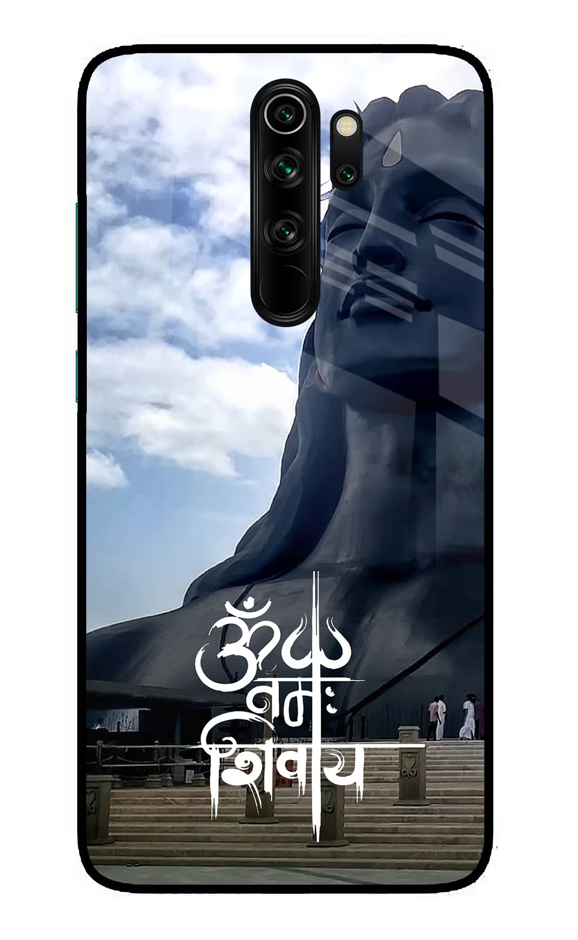 Om Namah Shivay Redmi Note 8 Pro Glass Case Back Cover by Casekaro