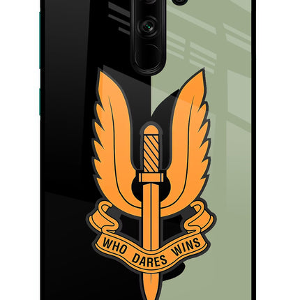 Balidan Logo Redmi Note 8 Pro Glass Case Back Cover by Casekaro