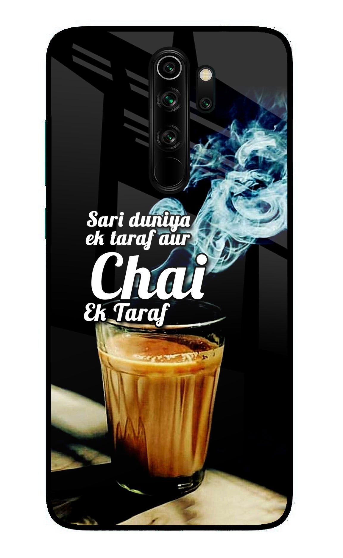 Chai Ek Taraf Quote Redmi Note 8 Pro Glass Case