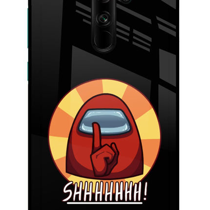 Among Us Shhh! Redmi Note 8 Pro Glass Case Back Cover by Casekaro