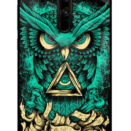 Green Owl Redmi Note 8 Pro Glass Case