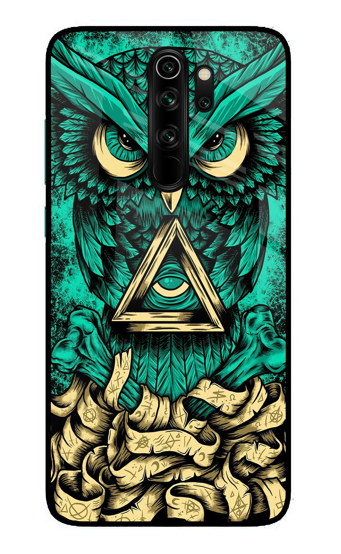 Green Owl Redmi Note 8 Pro Glass Case