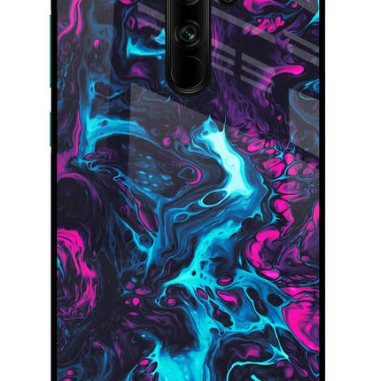 Abstract Redmi Note 8 Pro Glass Case Back Cover by Casekaro