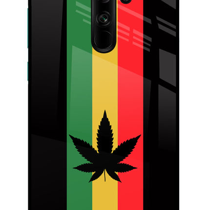 Weed Flag Redmi Note 8 Pro Glass Case Back Cover by Casekaro
