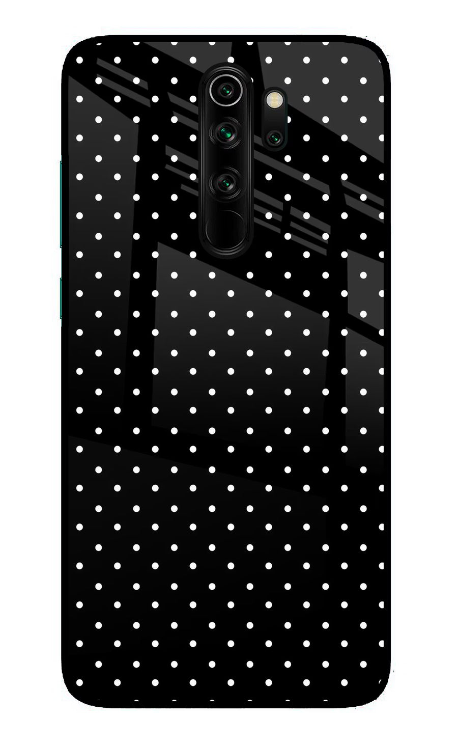 White Dots Redmi Note 8 Pro Back Cover, Glass case