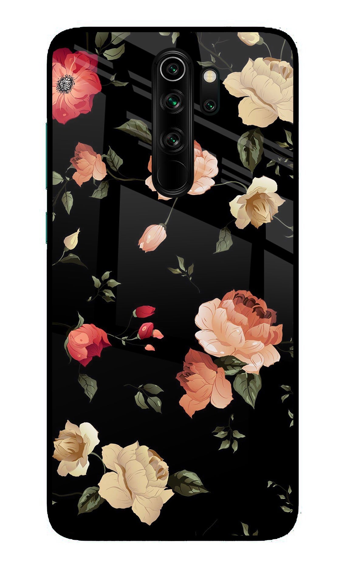 Flowers Redmi Note 8 Pro Glass Case