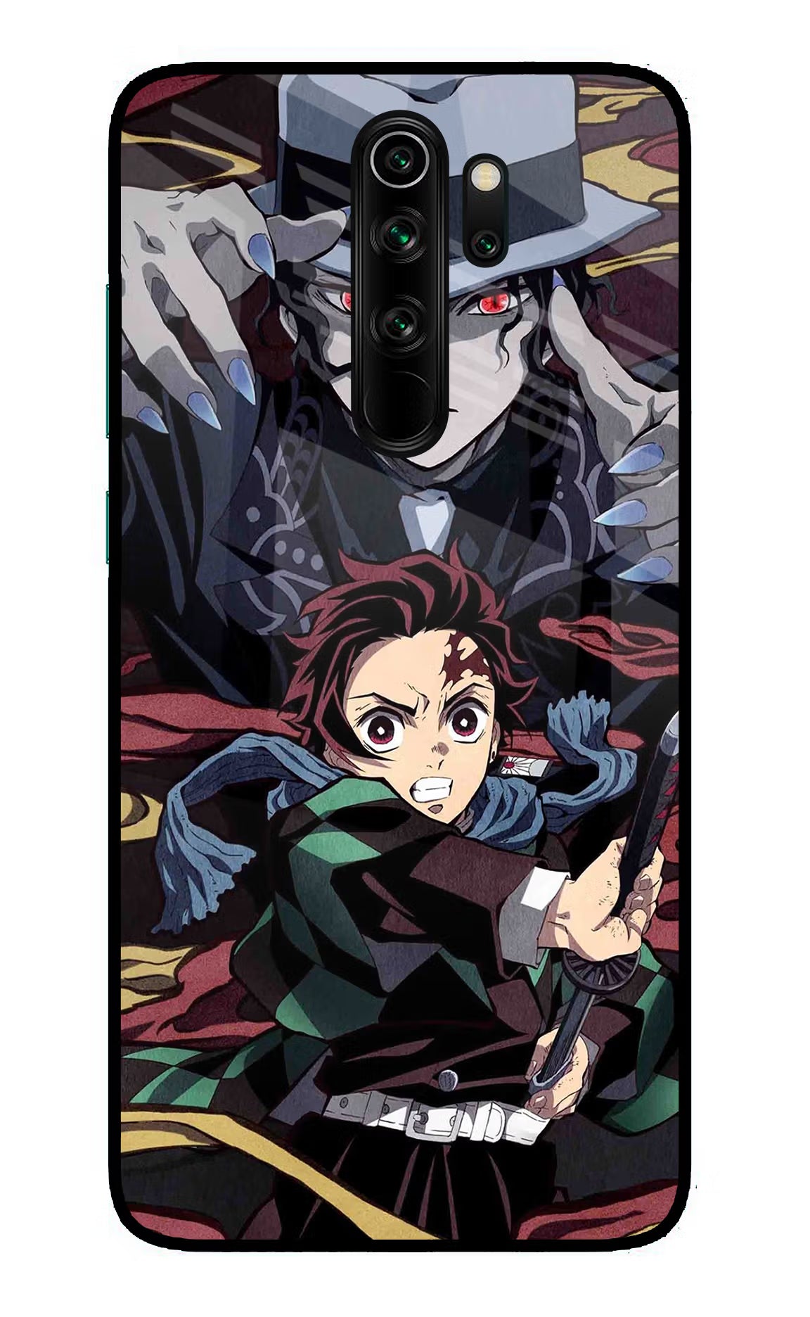 Demon Slayer Redmi Note 8 Pro Glass Case Back Cover by Casekaro
