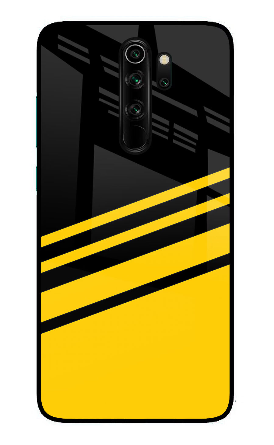 Yellow Shades Redmi Note 8 Pro Back Cover, Glass case