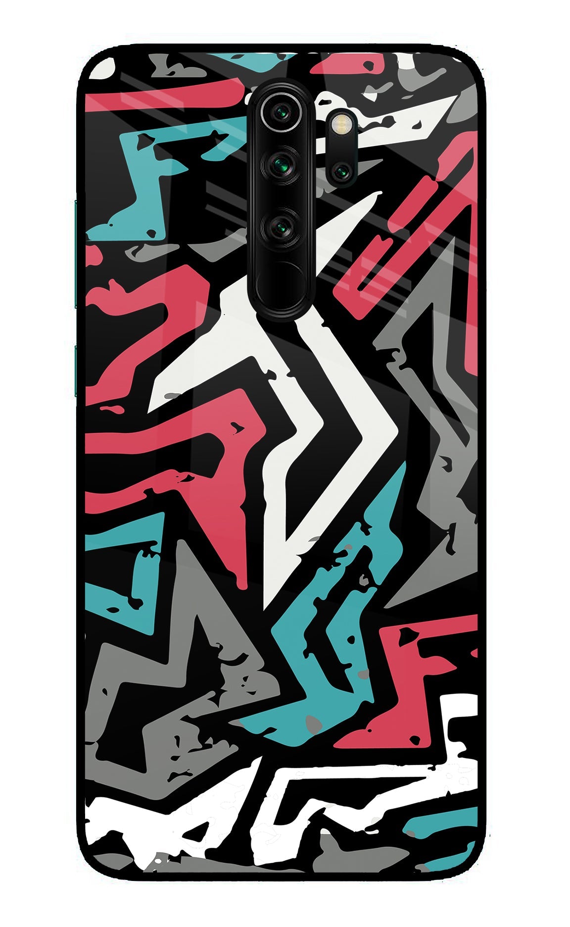 Geometric Graffiti Redmi Note 8 Pro Glass Case