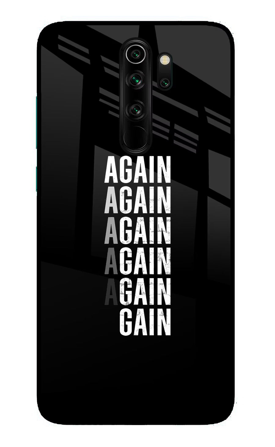 Again Again Gain Redmi Note 8 Pro Back Cover, Glass case