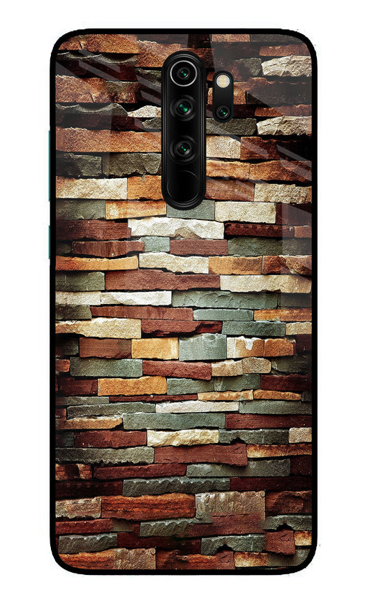 Bricks Pattern Redmi Note 8 Pro Glass Case