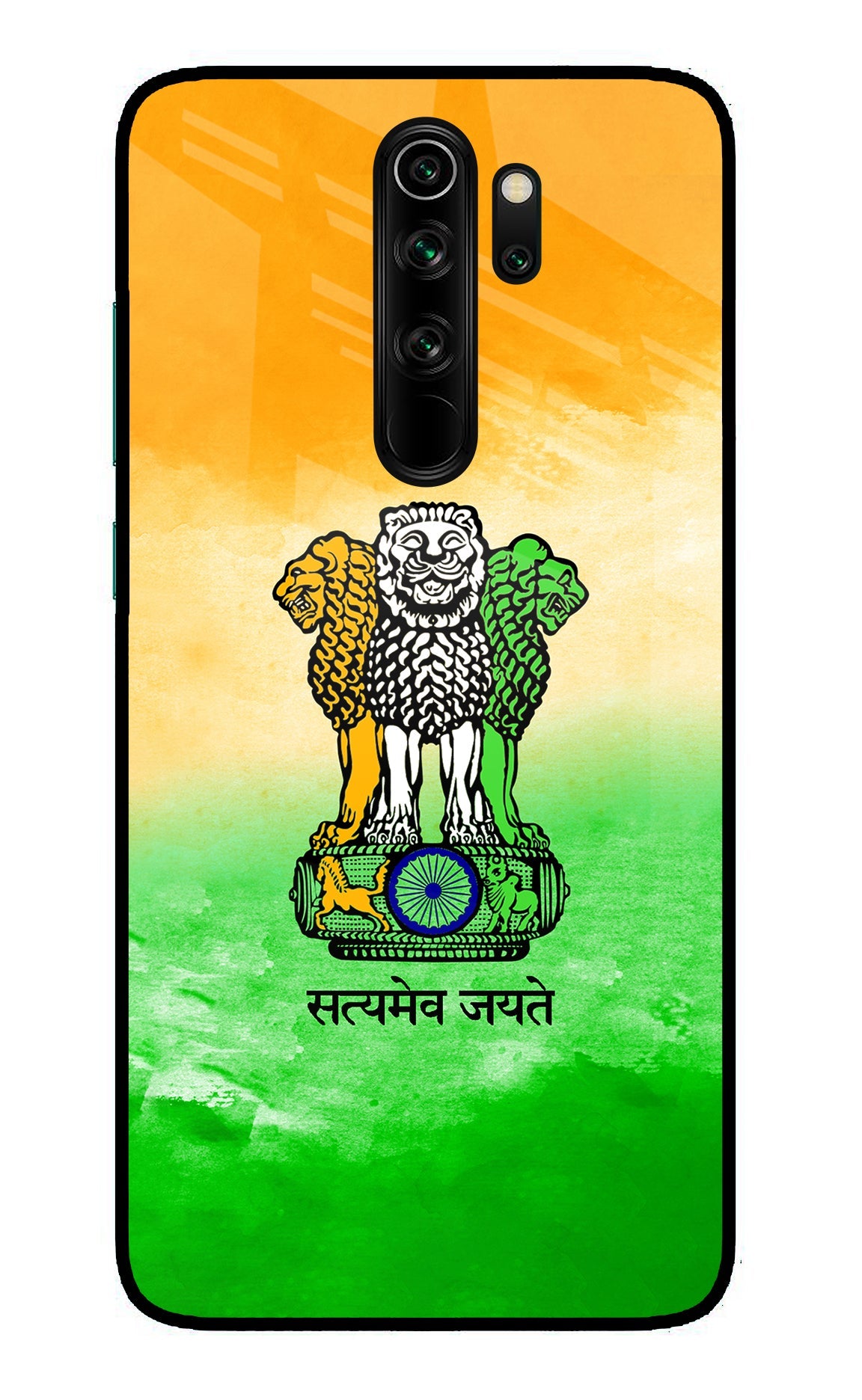 Satyamev Jayate Flag Redmi Note 8 Pro Back Cover