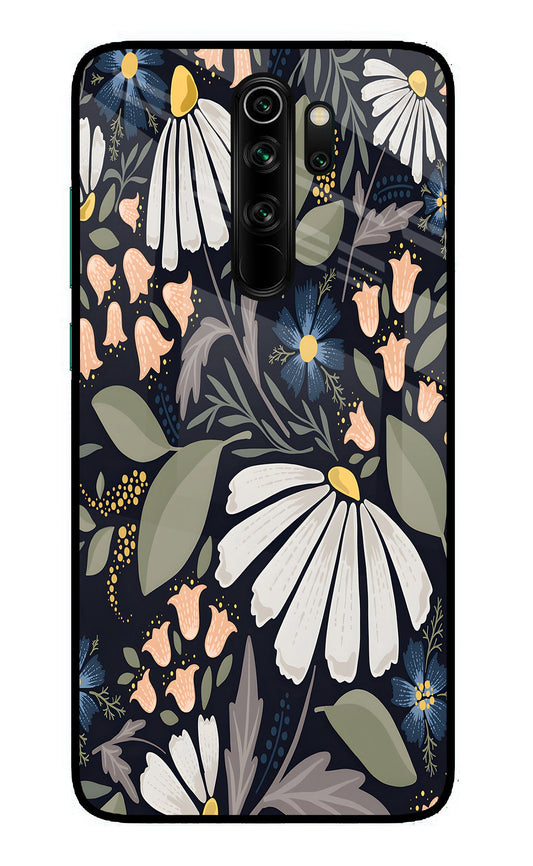 Flowers Art Redmi Note 8 Pro Glass Case