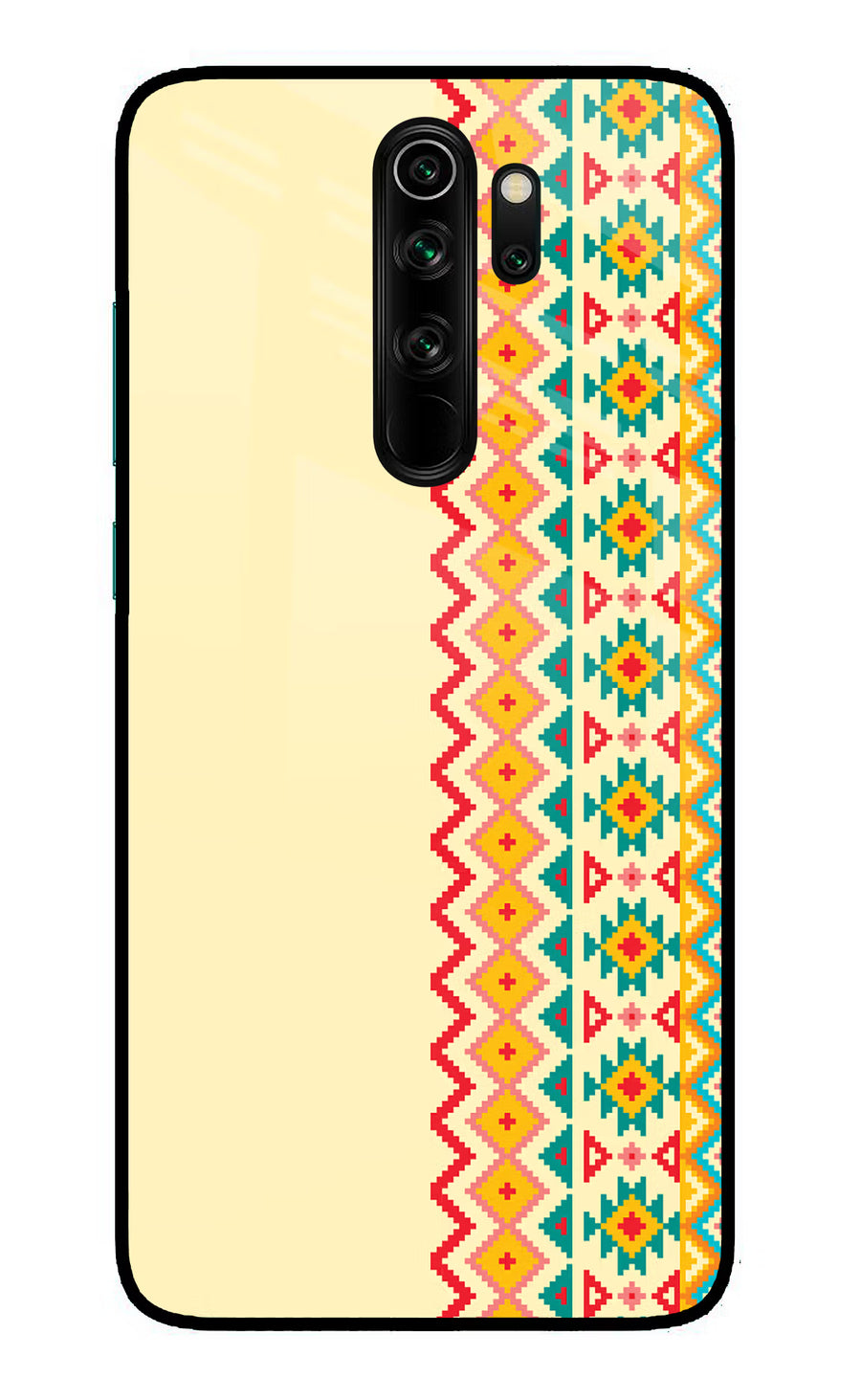 Ethnic Seamless Redmi Note 8 Pro Back Cover, Glass case