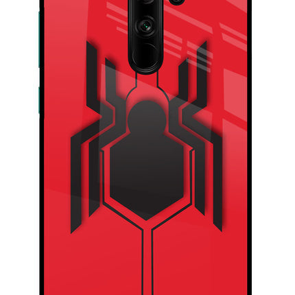 Spider Redmi Note 8 Pro Glass Case Back Cover by Casekaro