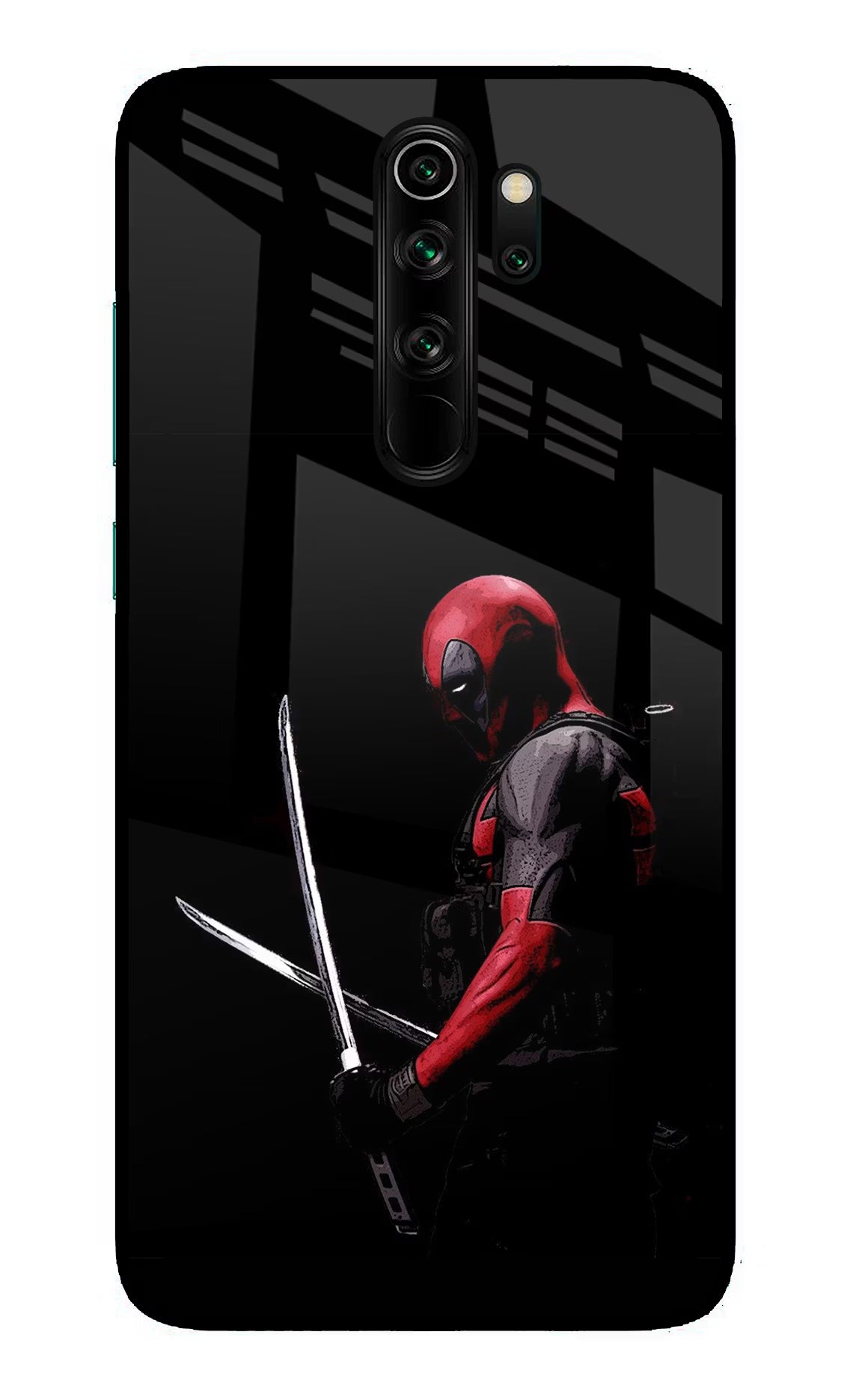 Deadpool Redmi Note 8 Pro Glass Case Back Cover by Casekaro