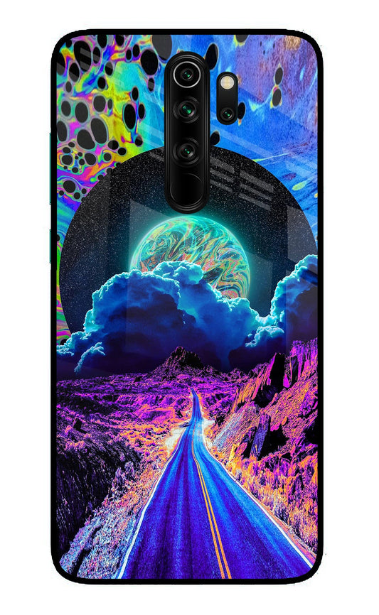 Psychedelic Painting Redmi Note 8 Pro Glass Case