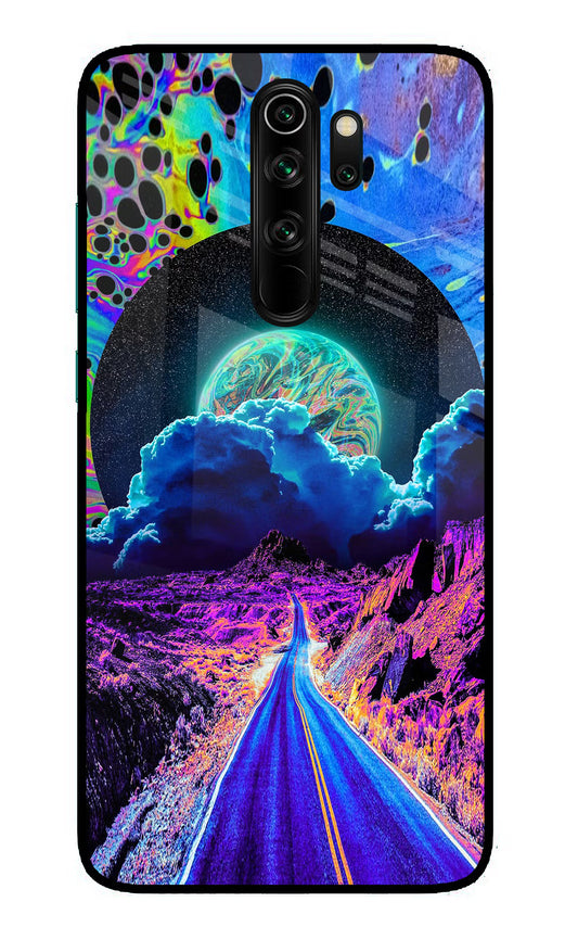 Psychedelic Painting Redmi Note 8 Pro Glass Case