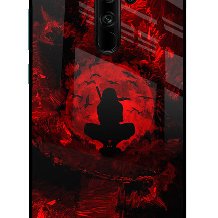 Itachi Uchiha Redmi Note 8 Pro Glass Case Back Cover by Casekaro