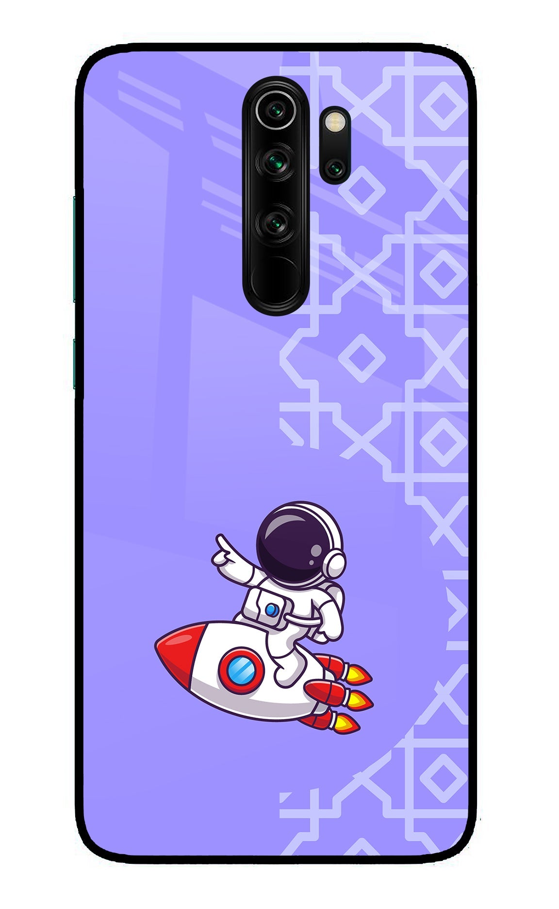 Cute Astronaut Redmi Note 8 Pro Glass Case