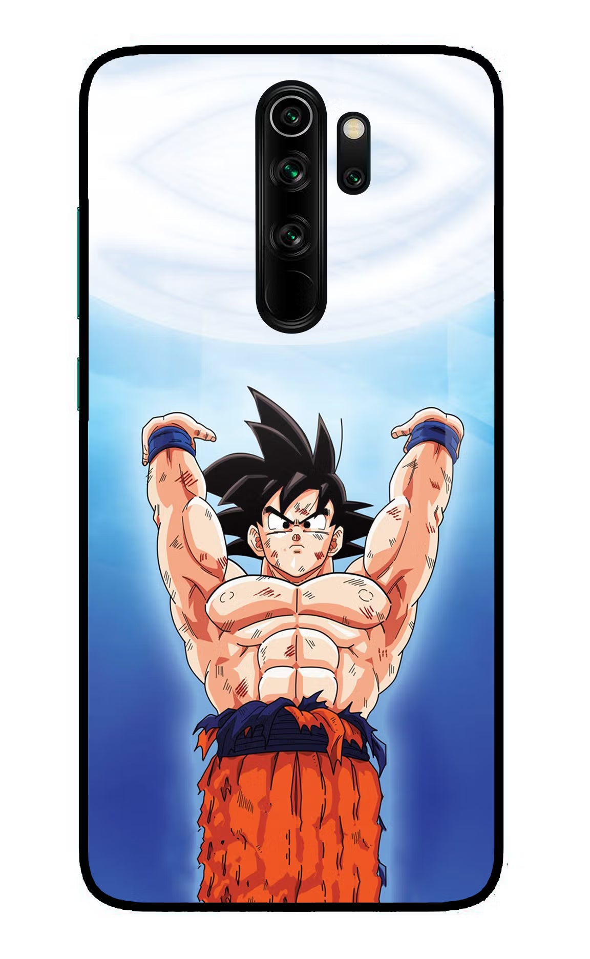 Goku Power Redmi Note 8 Pro Glass Case Back Cover by Casekaro