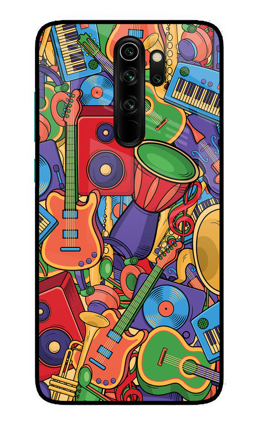 Music Instrument Doodle Redmi Note 8 Pro Glass Case