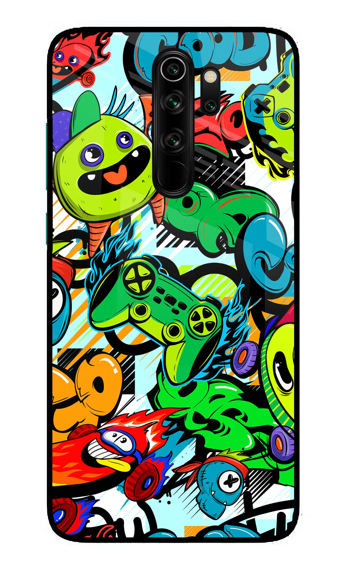 Game Doodle Redmi Note 8 Pro Glass Case