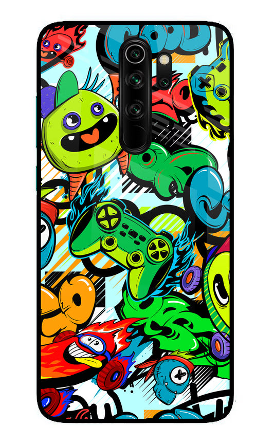 Game Doodle Redmi Note 8 Pro Glass Case
