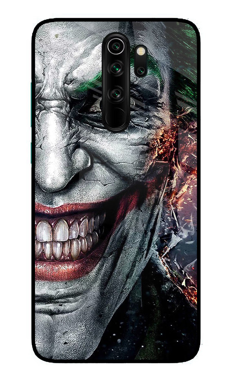 Joker Cam Redmi Note 8 Pro Back Cover, Glass case