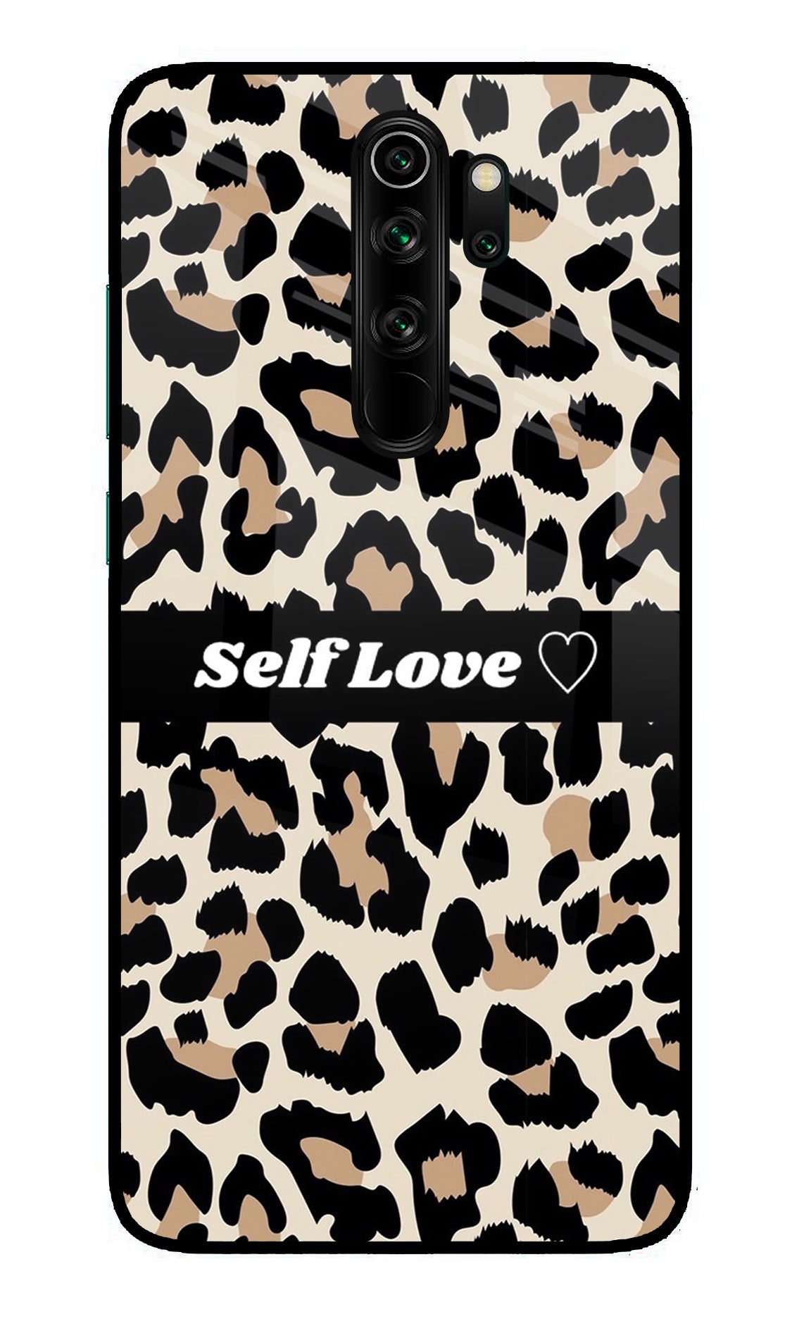 Leopard Print Self Love Redmi Note 8 Pro Glass Case