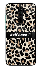 Leopard Print Self Love Redmi Note 8 Pro Glass Case Back Cover by Casekaro