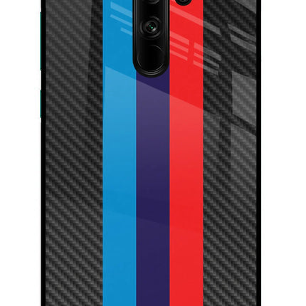 BMW Stripes Pattern Redmi Note 8 Pro Glass Case