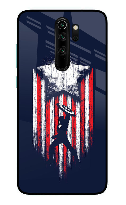 Captain America Marvel Art Redmi Note 8 Pro Glass Case