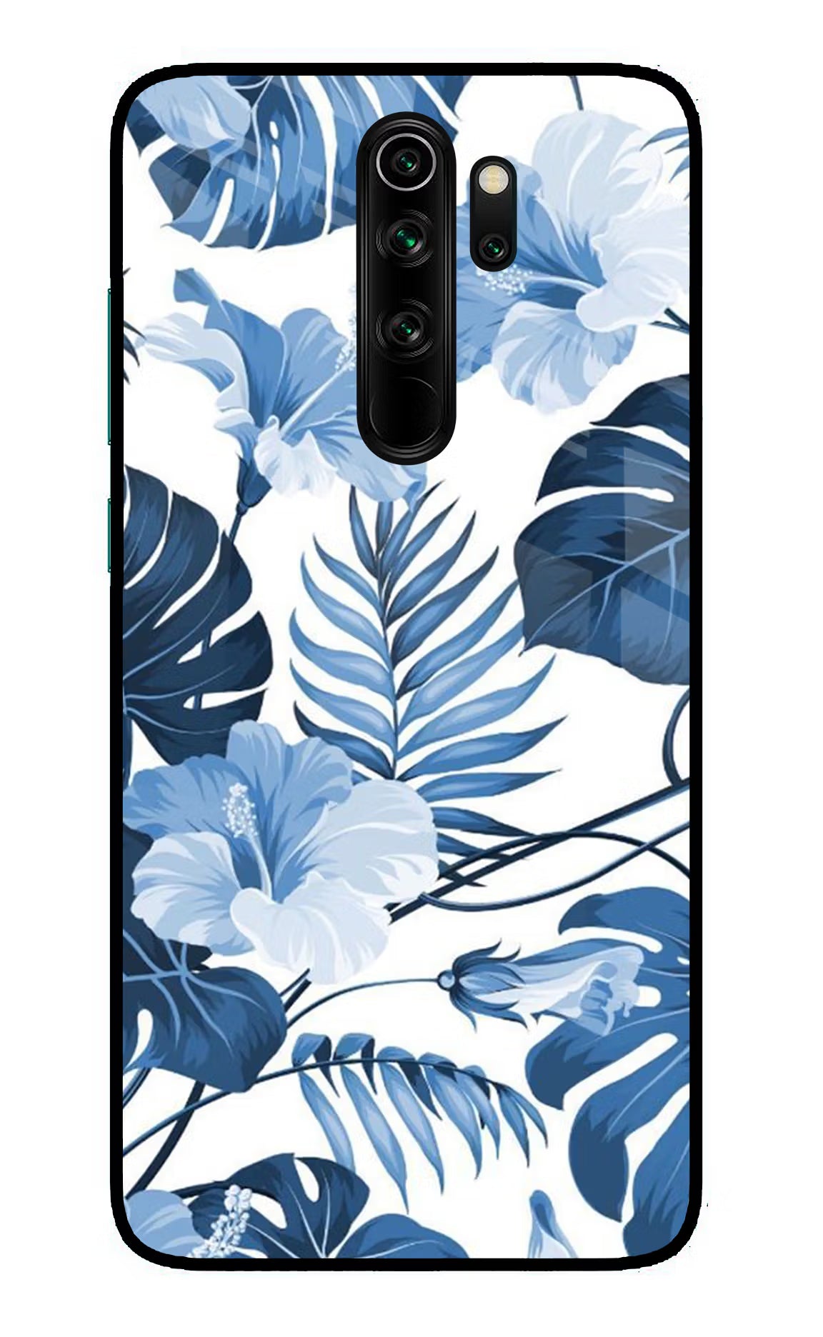 Fabric Art Redmi Note 8 Pro Glass Case Back Cover by Casekaro