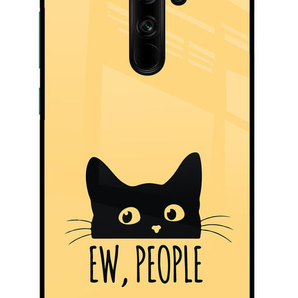 Ew People Catitude Redmi Note 8 Pro Glass Case Back Cover by Casekaro
