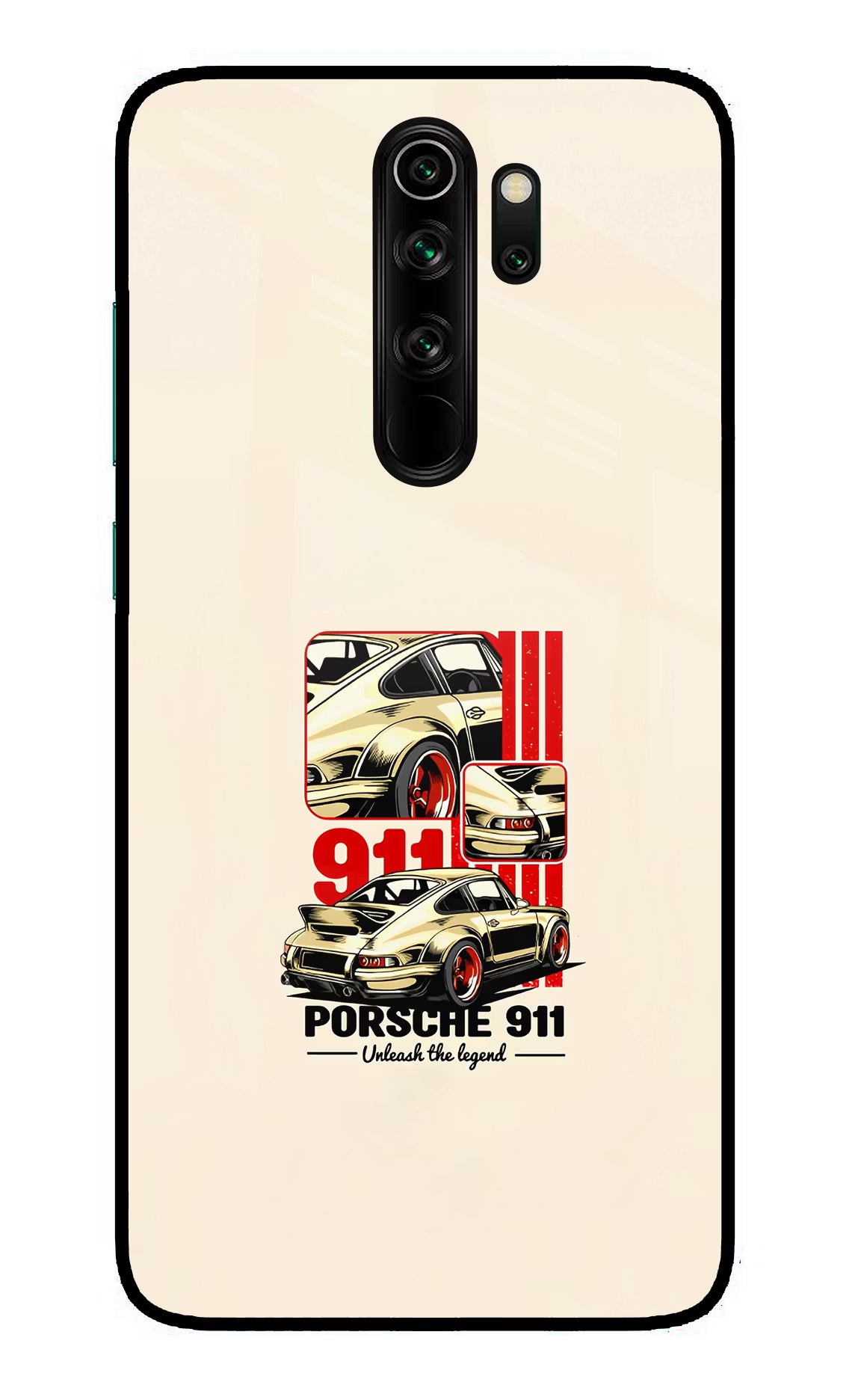 Classic Porsche 911 Redmi Note 8 Pro Glass Case Back Cover by Casekaro