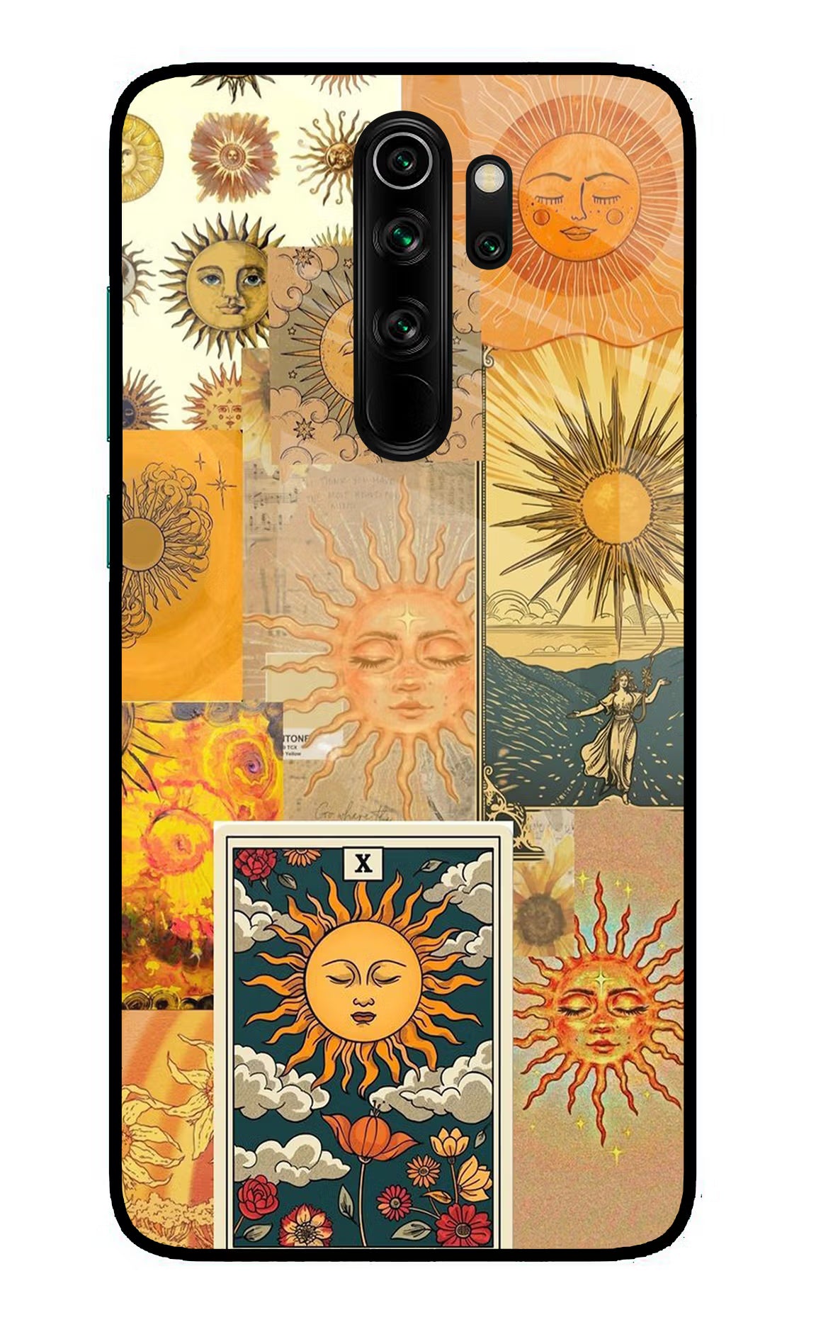 Sun Redmi Note 8 Pro Glass Case Back Cover by Casekaro