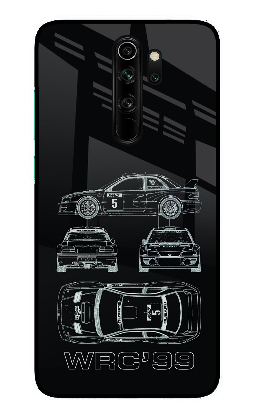 WRC'99 Redmi Note 8 Pro Back Cover, Glass case